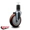 Service Caster 5'' Maroon Poly Wheel Swivel 1-5/8'' Expanding Stem Caster SCC-EX20S514-PPUB-MRN-158 - alternate 3